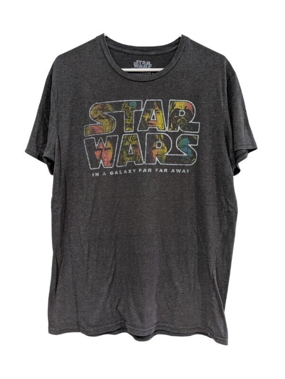 Mad Engine Star Wars Men's In A Galaxy Far Away Graphic Tee, Gray, Size Large
